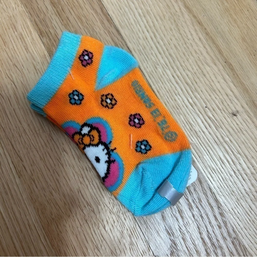 Hello Kitty Socks NWT 5.5-6.5 Baby Socks Orange Blue Toddler Girls
